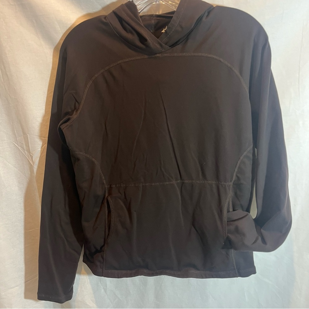 Brown Prana Women’s hooded pullover Size Large